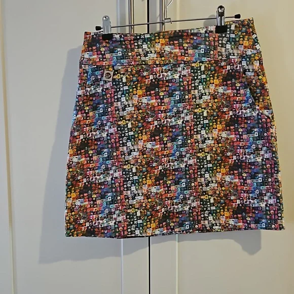 Lisette multi colored mini skirt - Picture 1 of 6